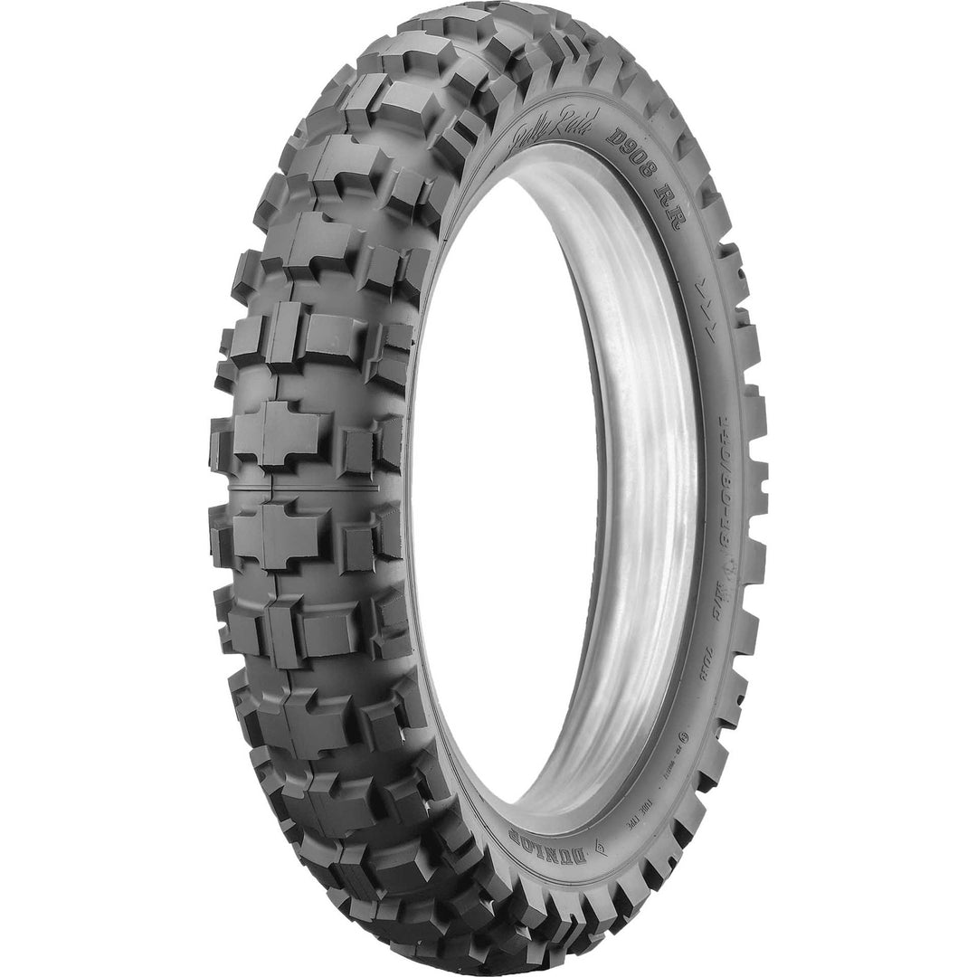 Dunlop D908RR Tire Rear - Angled Side View