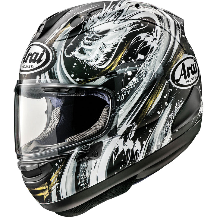 Arai Corsair-X Kiyonari Helmet Frost - Front Side View