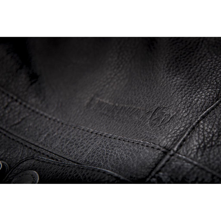 Highway 21 Primer Jacket Black - Close-Up of Side Logo Imprint