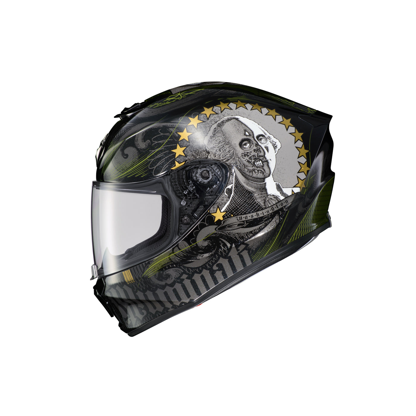 SCORPION EXO EXO-R420 Full-Face Helmet Illuminati 2 Black - Left Side View