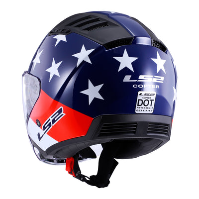 LS2 Helmets Copter American Motorcycle Open Face & 3/4 Helmet