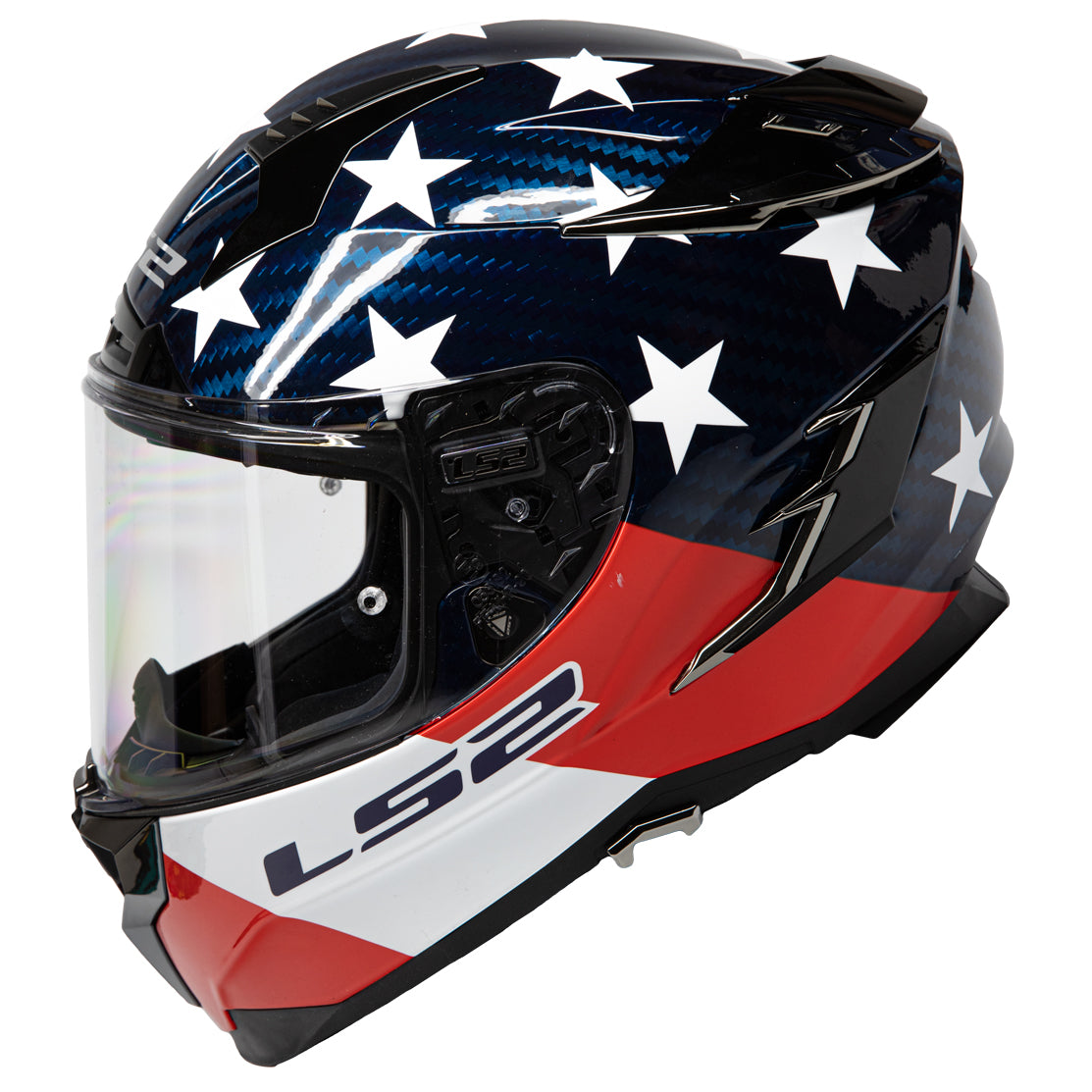LS2 Helmets Challenger C Americarbon Motorcycle Full Face Helmet