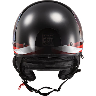 LS2 Helmets Bagger Murica Motorcycle Half Helmet