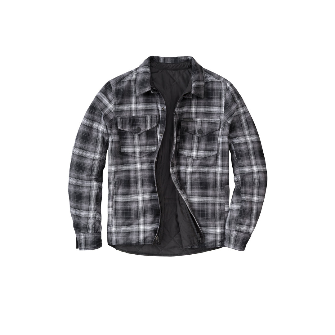 SCORPION EXO Morpheus Reversable Jacket Black/Plaid Grey - Front View