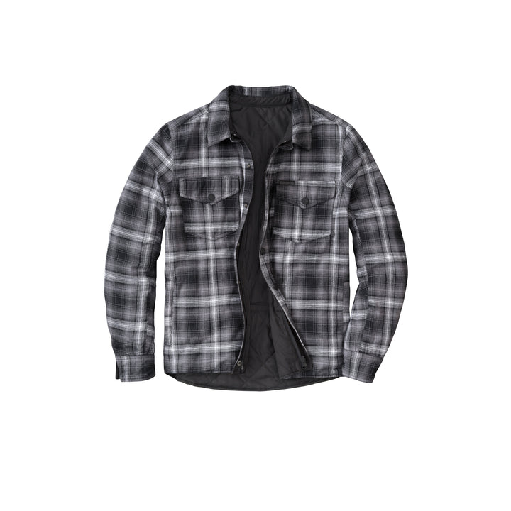 SCORPION EXO Morpheus Reversable Jacket Black/Plaid Grey - Front View