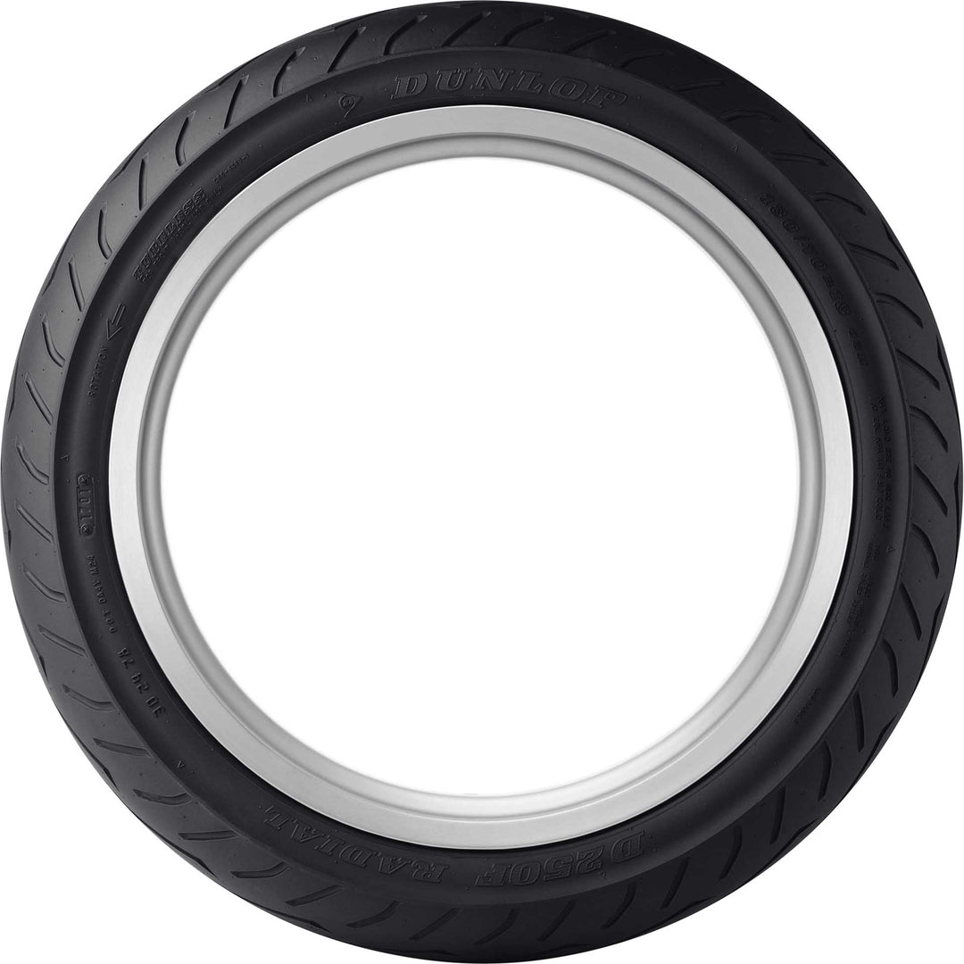 Dunlop D250 Tire Front - Side View
