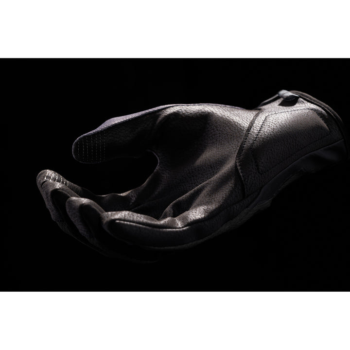 ICON Hooligan Insulated CE Gloves Black - Palm Upright View