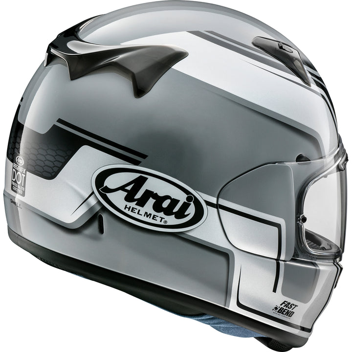 Arai Regent-X Bend Helmet Silver - Rear Side View