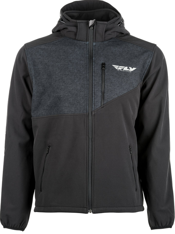 Fly Racing Checkpoint Jacket Black - Front View