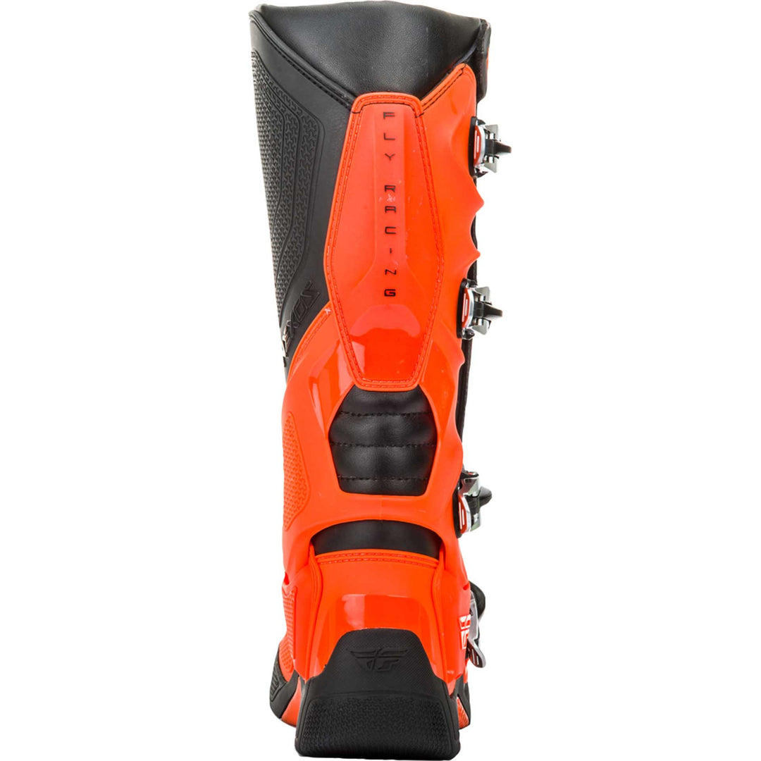 Fly Racing FR5 Boots Orange - Rear View