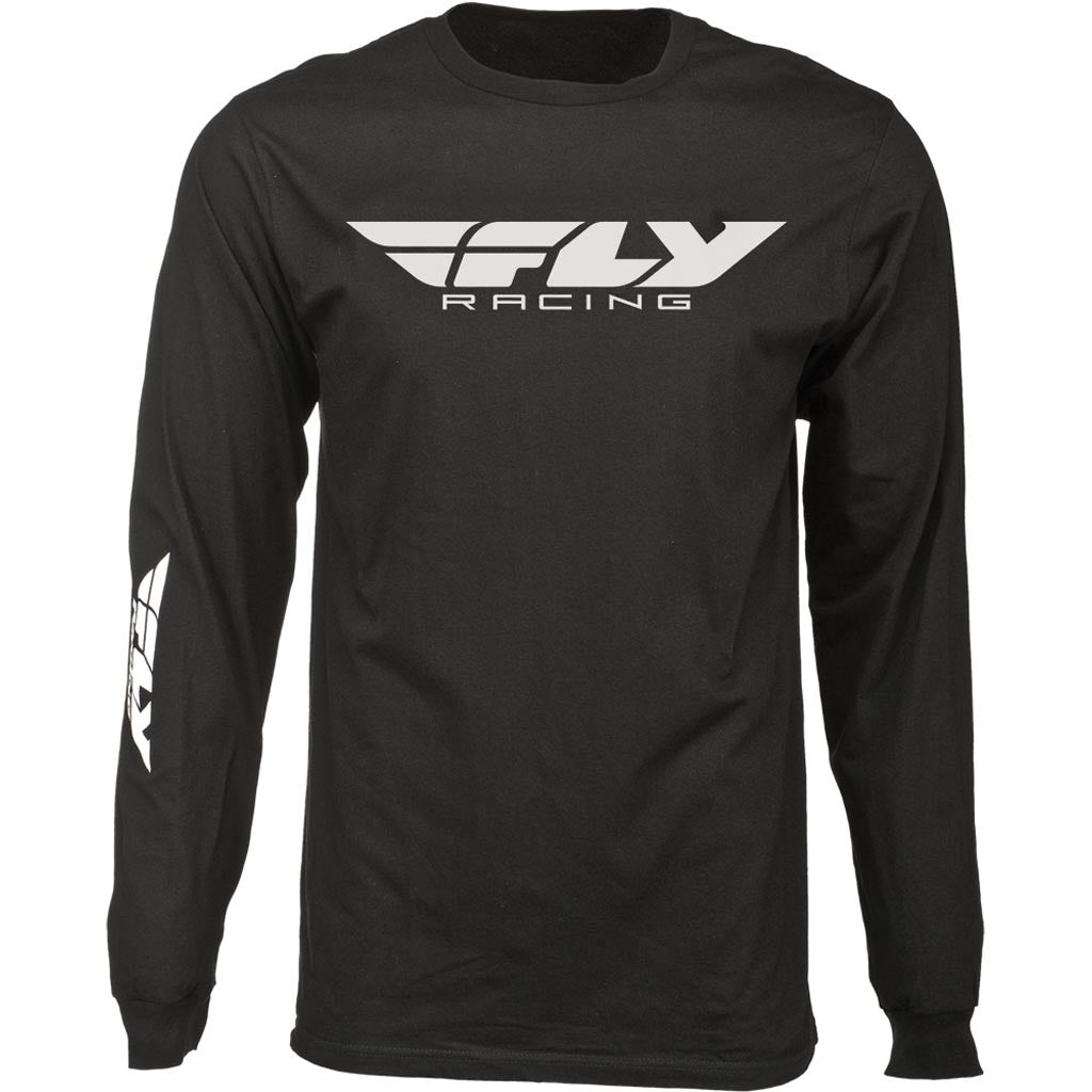 Fly Corporate L/S Tee Black - Front View