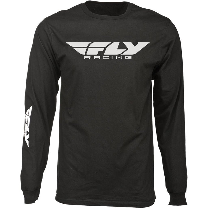 Fly Corporate L/S Tee Black - Front View