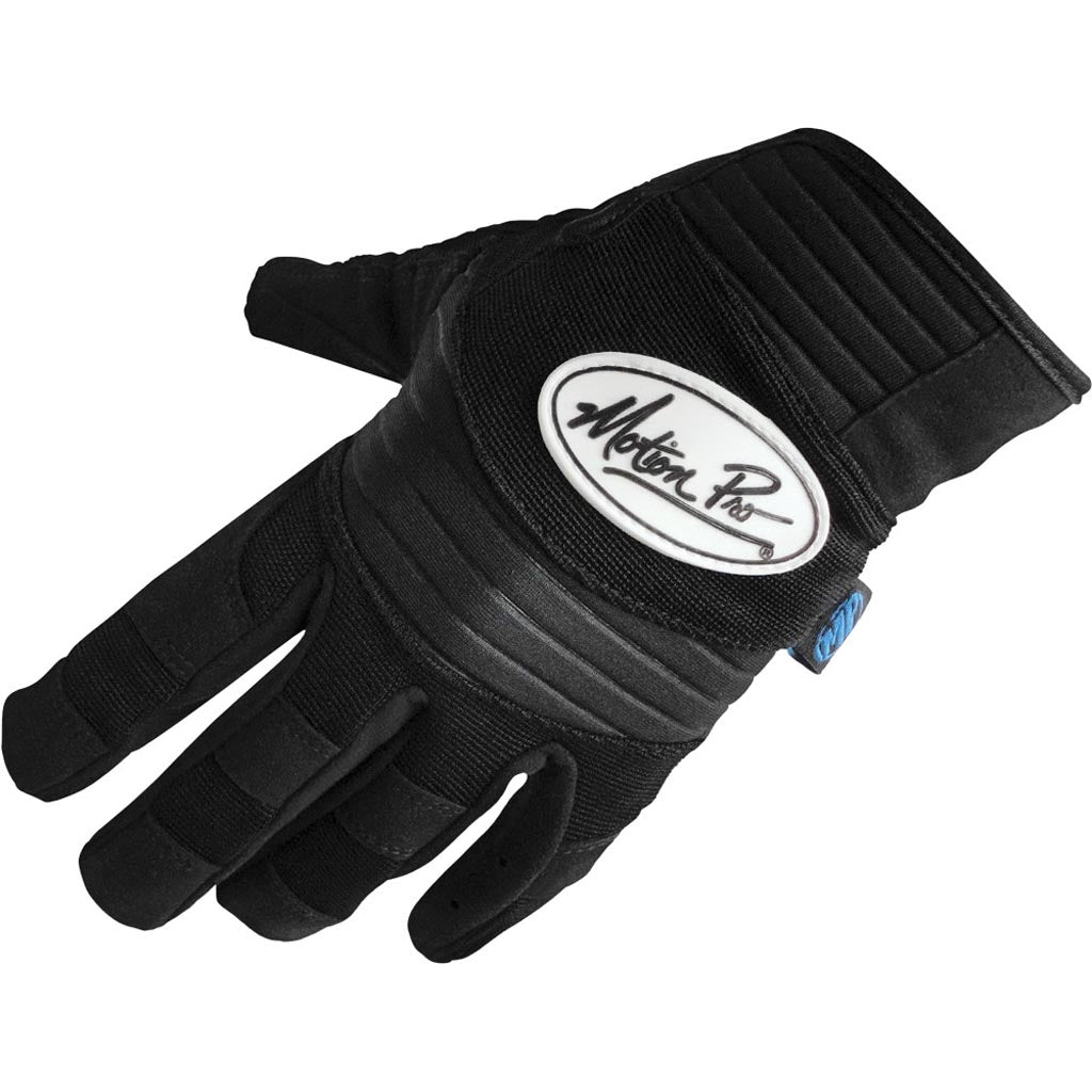 Motion Pro Tech Gloves Black - Back of Hand View