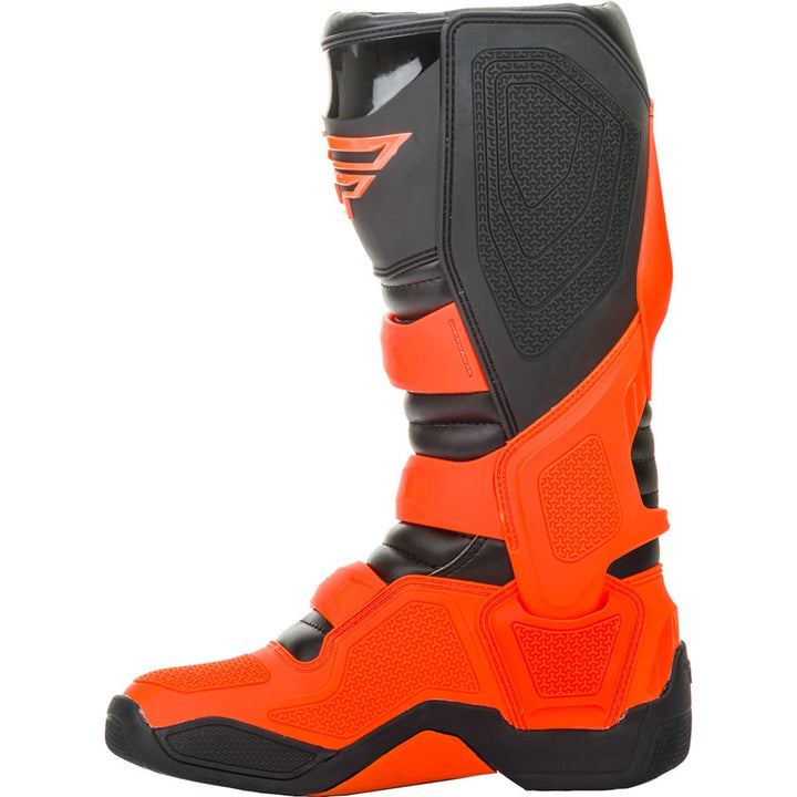 Fly Racing FR5 Boots Orange - Inner Side View