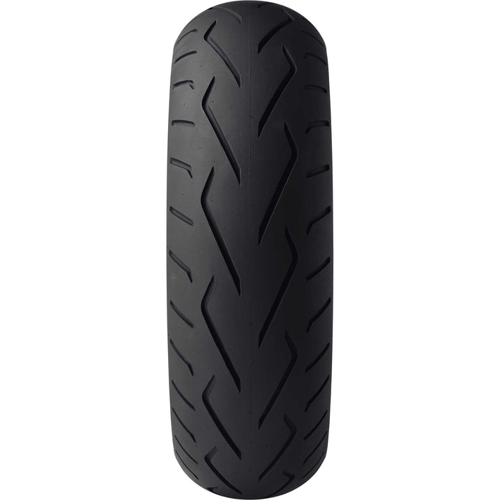 Dunlop D250 Tire Rear - Straight-On View of Treads