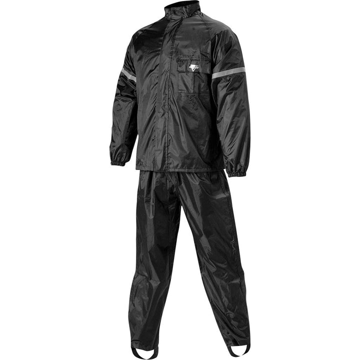 Nelson-Rigg Usa WP-8000 Weatherpro Rain Suit Black - Front View of Full Suit
