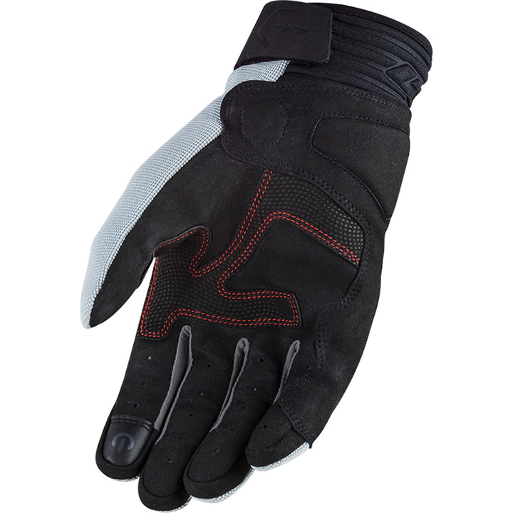 LS2 Helmets All Terrain Men's Motorcycle Glove Red/Gray - Palm View