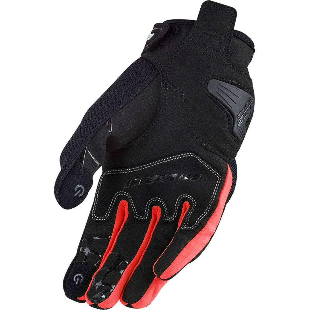 LS2 Helmets Dart 2 Men's Motorcycle Glove Black/Red - Palm View