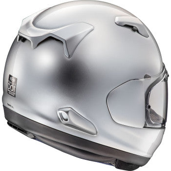 Arai Quantum-X Solid Helmet Aluminum Silver - Rear Side View