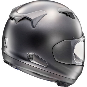 Arai Quantum-X Solid Helmet Black Frost - Rear Side View