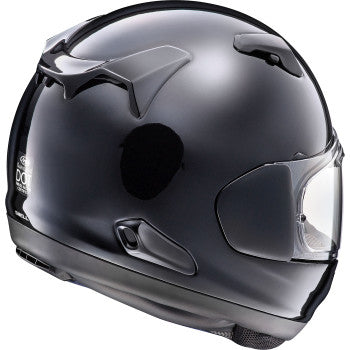 Arai Quantum-X Solid Helmet Pearl Black - Rear Side View
