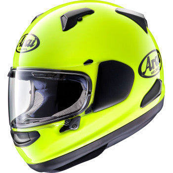Arai Quantum-X Solid Helmet Fluorescent Yellow - Side View
