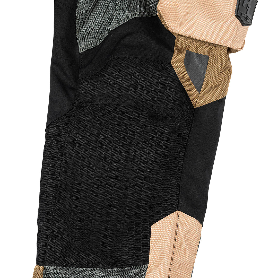 Tourmaster Horizon Line Men's Ridgecrest Pant Sand/Gray - Close-Up of Knee