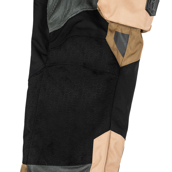 Tourmaster Horizon Line Men's Ridgecrest Pant Sand/Gray - Close-Up of Knee