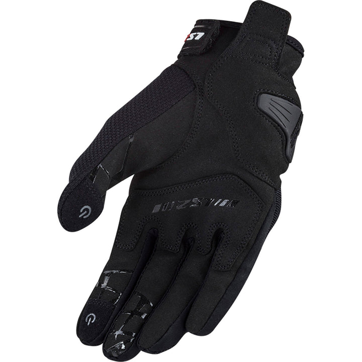 LS2 Helmets Dart 2 Men's Motorcycle Glove Black - Palm View